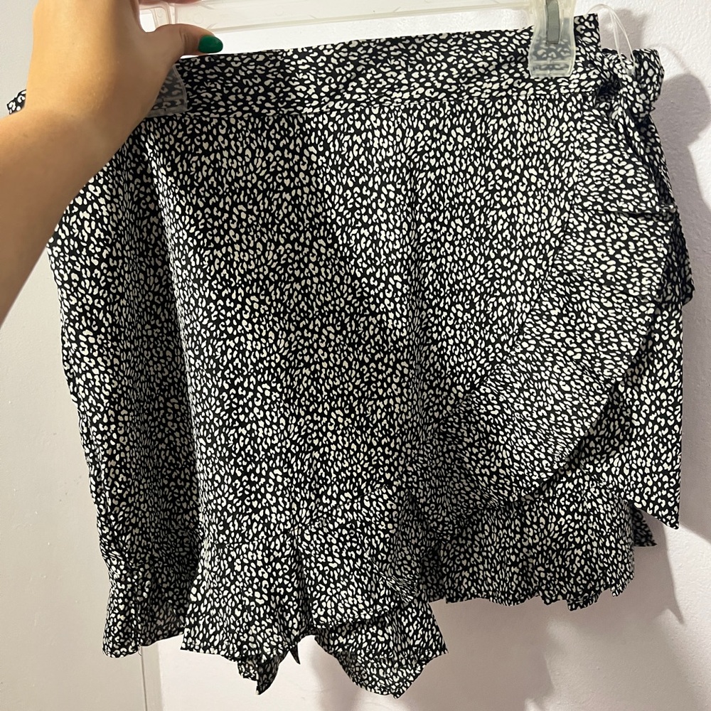 White and black skort!